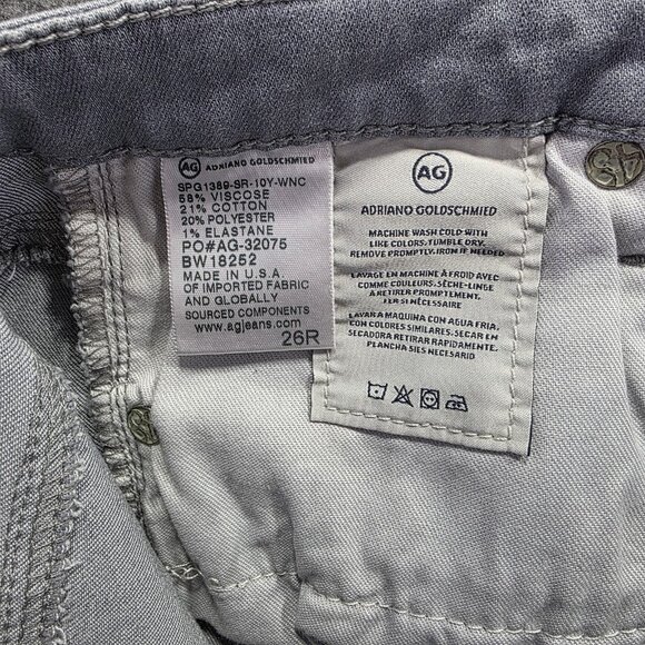 AG Adriano Goldschmied Jeans Womens 26 Gray The Legging Ankle Super Skinny NWT - Picture 5 of 9